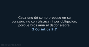 Cada uno de como propuso en su corazón reina valera