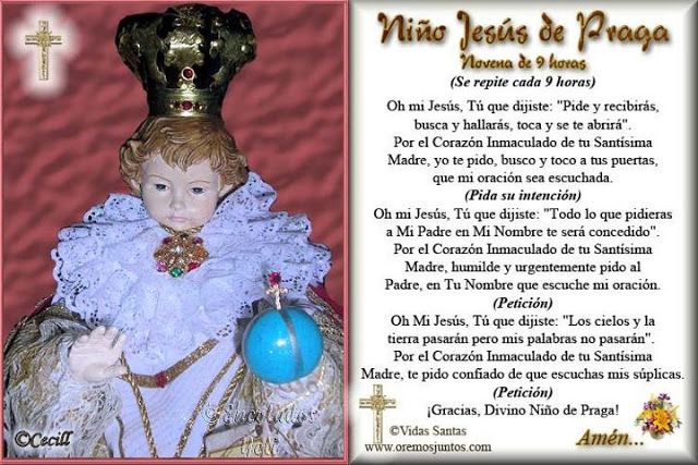 Oración al divino niño jesús de praga 》 - La Luz de la Religión