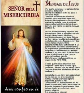 Oración al señor de la misericordía para casos difíciles