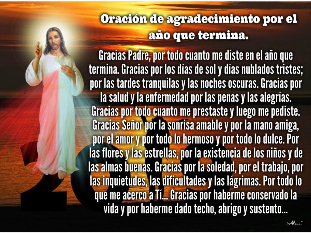 Oración de agradecimiento a dios padre todopoderoso 》 La Luz