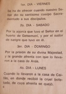 Oración de los 33 días de la pasion de cristo