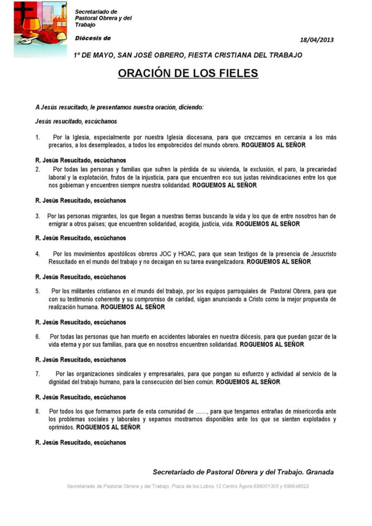 Oración a san josé para trabajo 》 - La Luz de la Religión