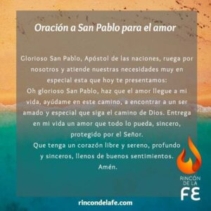 Oración de san pablo sobre el amor