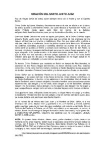 Oración del divino y justo juez original