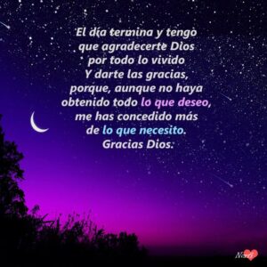 Oraciones cristianas de la noche para dormir
