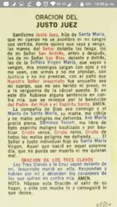 Original Oración al justo juez para alejar enemigos