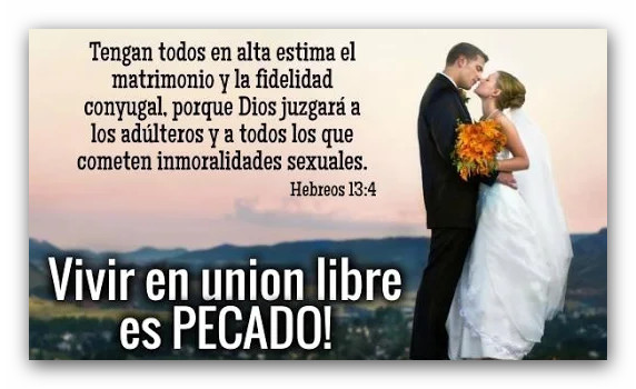 Porqué es pecado vivir en unión libre 》 - La Luz de la Religión