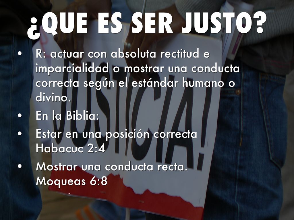 Qué significa ser justo en la biblia 》 La Luz de la Religión
