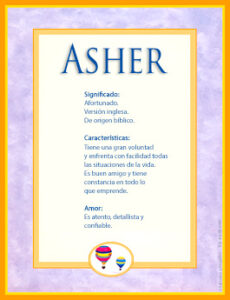 Significado del nombre asher en la biblia